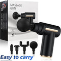 Mini Massager Gun Black ABS Rechargeable