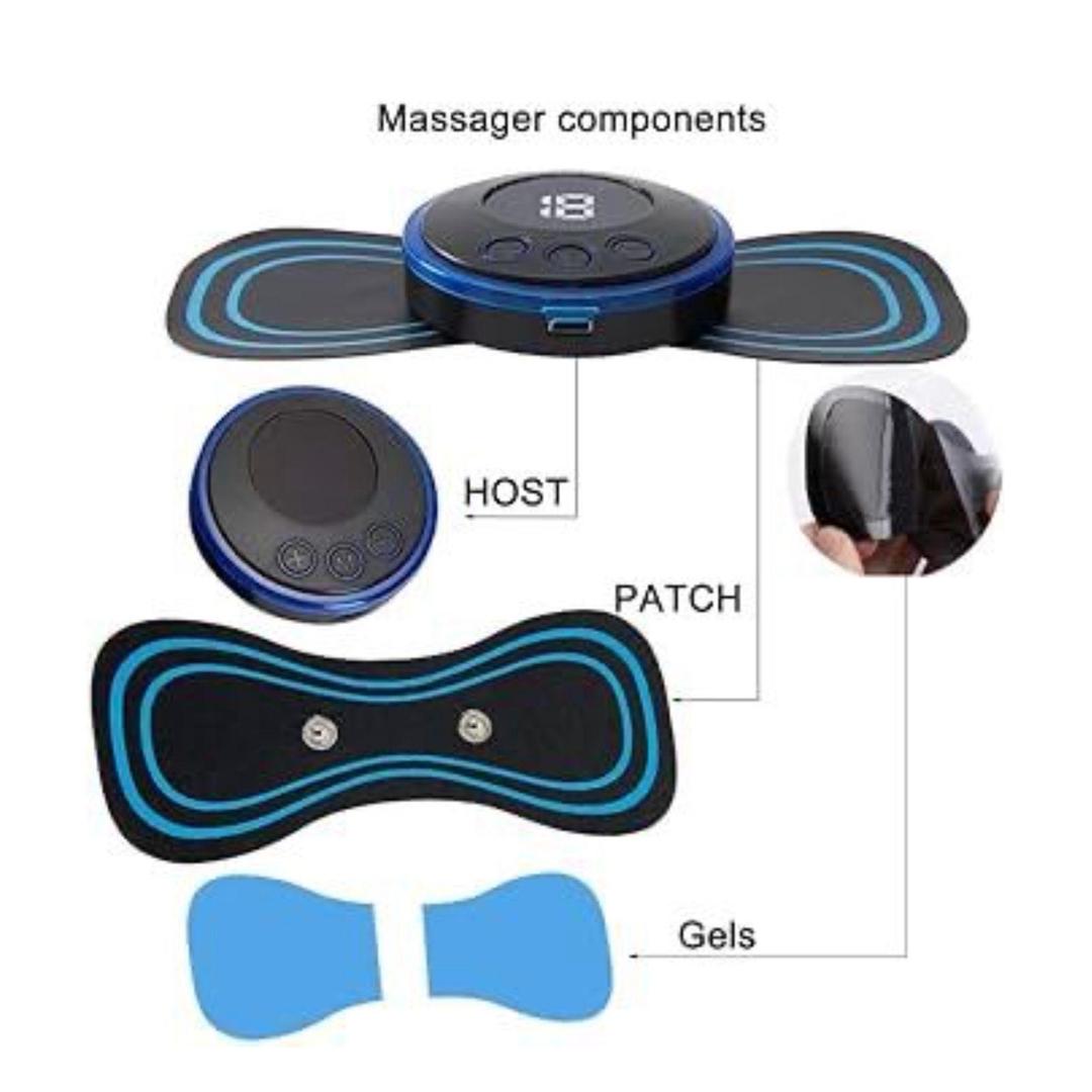 EMS Butterfly Rechargeable Massager– Compact, Wireless Relieffor Muscles & Stress
