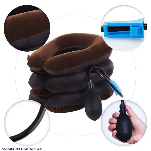 nflatable Neck Support Brace Black XXL 12"